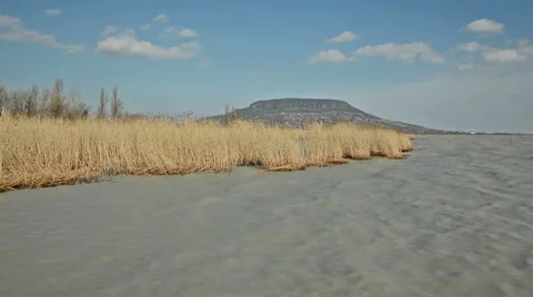 Wind storm in Szigliget at Lake Balaton, Hungary Stock Footage 47698345
