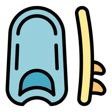 Wind surf board icon vector flat イラスト素材