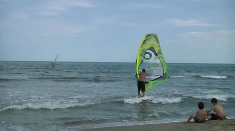 Wind surf Stock Footage 12060840