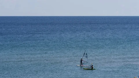 Wind Surf Stock Footage 128390613