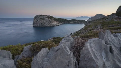 The wind on the surface of the sunset Mediterranean Sea Stock Footage 162303156