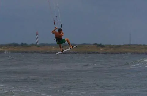 Wind surfer in St Augustine Stock Photos