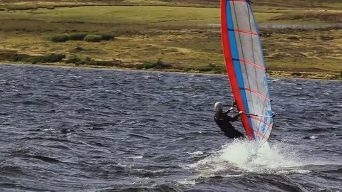 Wind surfers 3977 Stock Footage 93626584