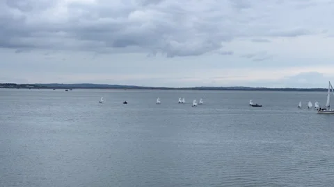 Wind surfers in Ireland Stock Footage 312076852