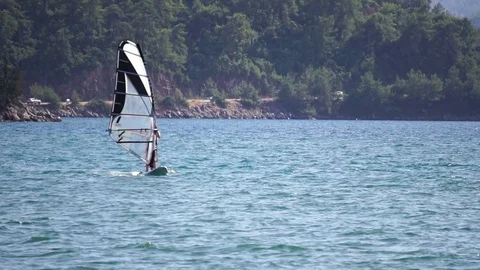 Wind Surfing Close Up Detail 스톡 동영상 80302346