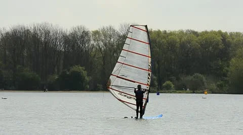 Wind surfing Stock Footage 10900127