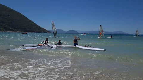 Wind surfing Stock Footage 140538083