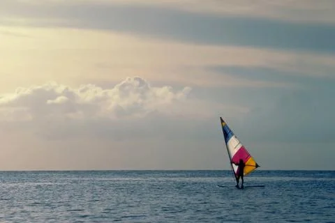 Wind surfing Stock Photos