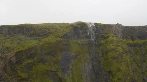 Wind-Swept Waterfall – Powerful Cascade in Turbulent Air 스톡 동영상 331228297