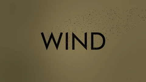 Wind Text Dissolve Stock Footage 102476279