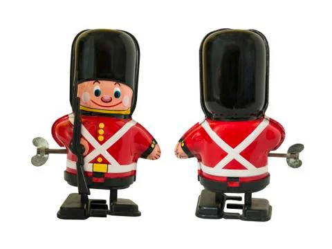 Wind up tin toy  Stock Photos
