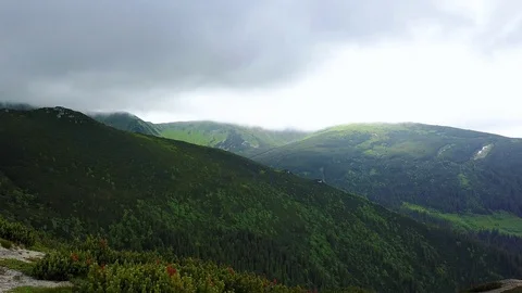 Wind at the top of the mountain Stock Footage 107485760
