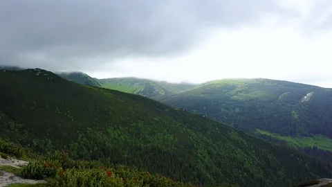 Wind at the top of the mountain Stock Footage 116618522