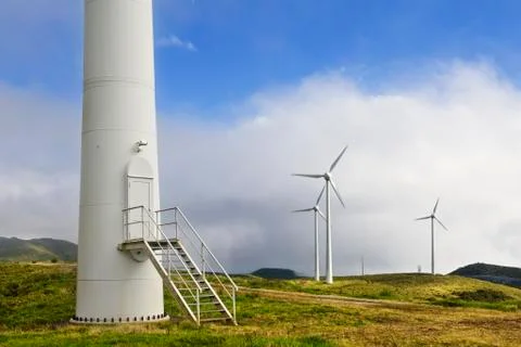 Wind tower door Stock Photos