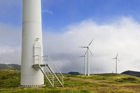 Wind tower door Stock Photos
