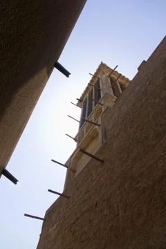 Wind Tower in old Dubai Foto stock
