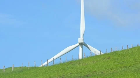 Wind tower in operation Stock Footage 159183046