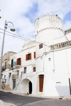 Wind Tower or Capece Tower in Cisternino (Italy) Fotos de archivo