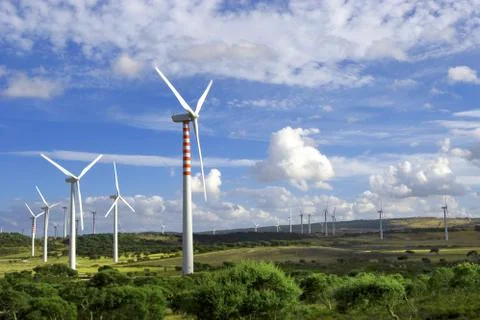 Wind towers Stock Photos