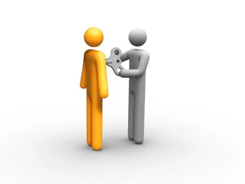 Wind up toy Stock Illustration