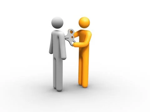 Wind up toy Stock Illustration