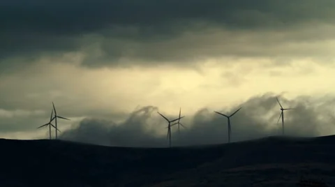 Wind Tribune dark clouds Stock-Footage 52140136