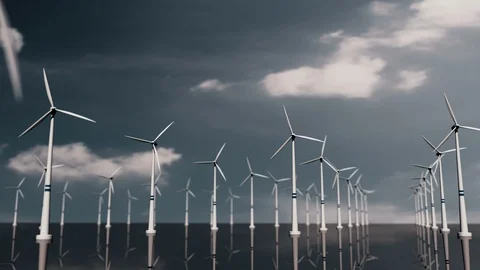 Wind tubrin fram Stock Footage 86875017