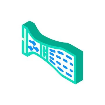Wind tunnel aeronautical engineer isometric icon vector illustration Stock Illustration