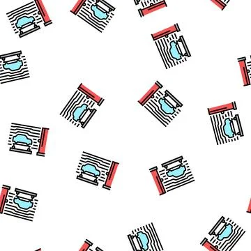 Wind tunnel car vector seamless pattern Stock Illustration