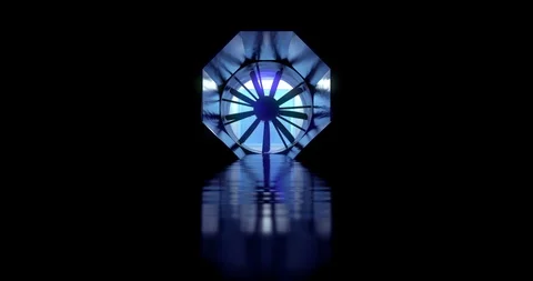 Wind Tunnel in slow motion, looping animation Video stock 105527910