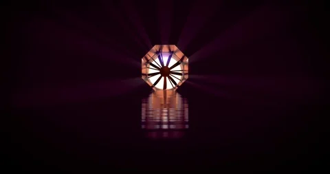 Wind Tunnel in volume light, camera moving closer Video stock 106766094