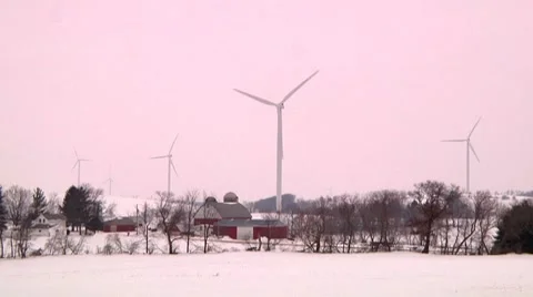 Wind turbine 01 Stock Footage 7134360