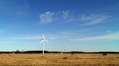 Wind turbine 1 Stock Footage 11354781