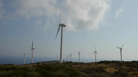 Wind turbine 1 Stock Footage 32185349