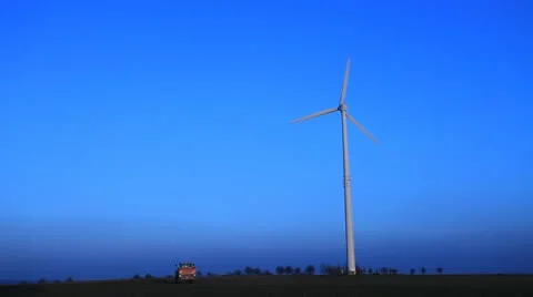 Wind turbine 3 Stock Footage 12660236