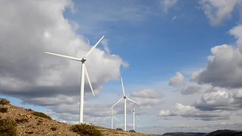 Wind Turbine, 360 rotation Stock Footage 127542083