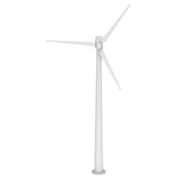 Wind turbine 3d render Stock Illustration