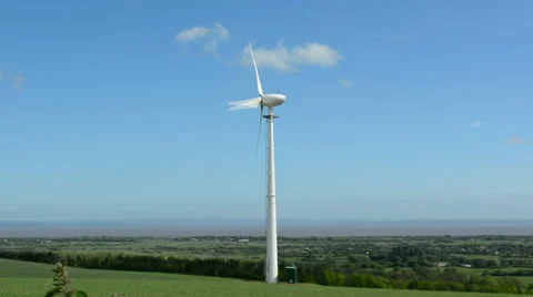 Wind Turbine (60 fps) Stock Footage 49932495