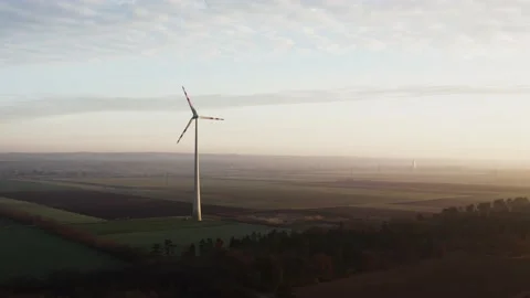 Wind Turbine Arial 스톡 동영상 168876681