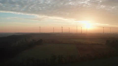 Wind Turbine Arial 스톡 동영상 168878427