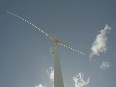 Wind Turbine from below Video stock 75671313