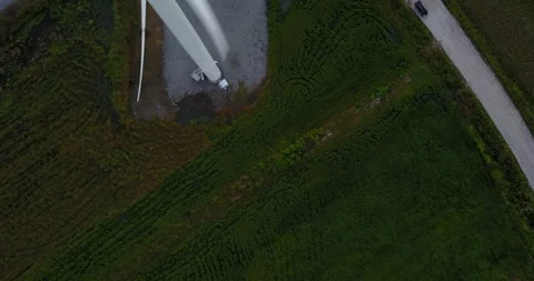 Wind turbine blades Stock Footage 107277380