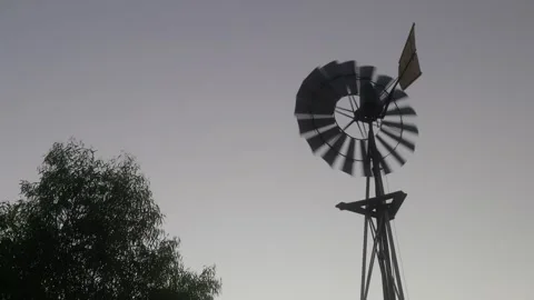 Wind Turbine Blowing in the wind Stock Footage 305523830