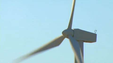 Wind turbine close up Stock Footage 877133