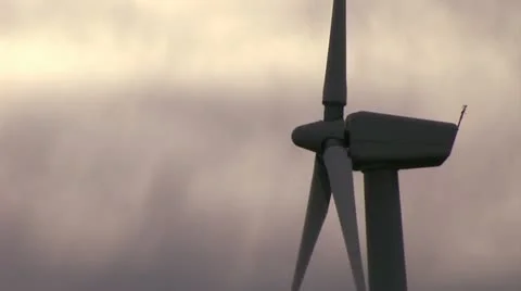 Wind turbine close up Video stock 12495510