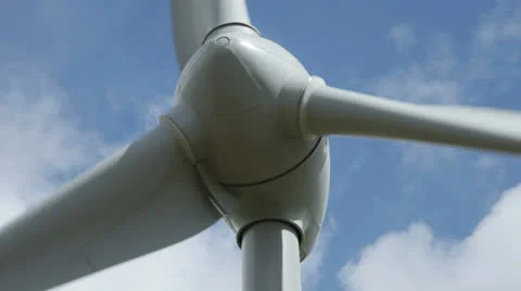 Wind Turbine Close Up Video stock 23850064