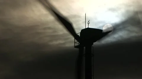 Wind Turbine Close Up Stock Footage 48483350