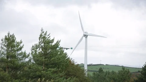 Wind turbine - close up Stock Footage 80962882