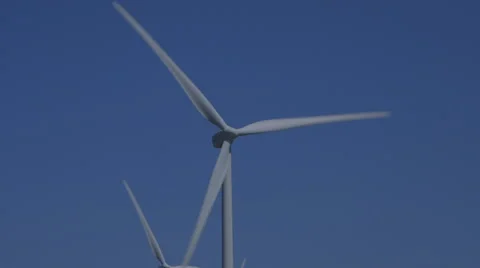 Wind turbine close, windmill Stock Footage 51507754