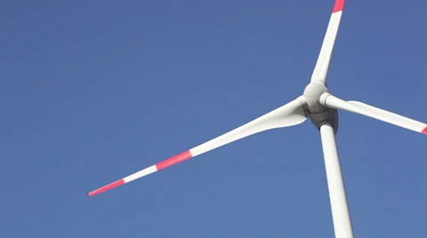 Wind turbine, closeup 库存影片 34534844